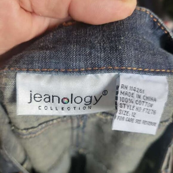 Fabulous Full Denim Skirt From Jeanology Size 12 - Picture 4 of 6